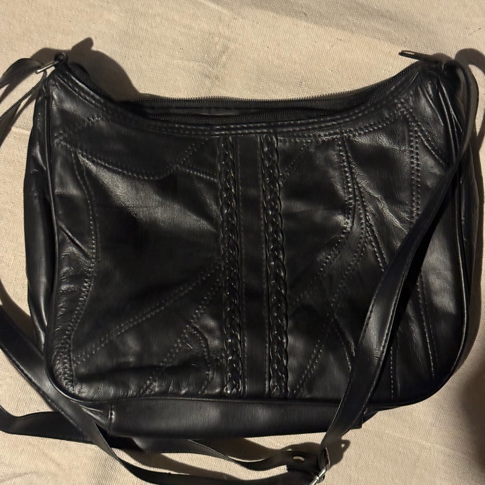 Nwot Patchwork Leather Handbag - image 1